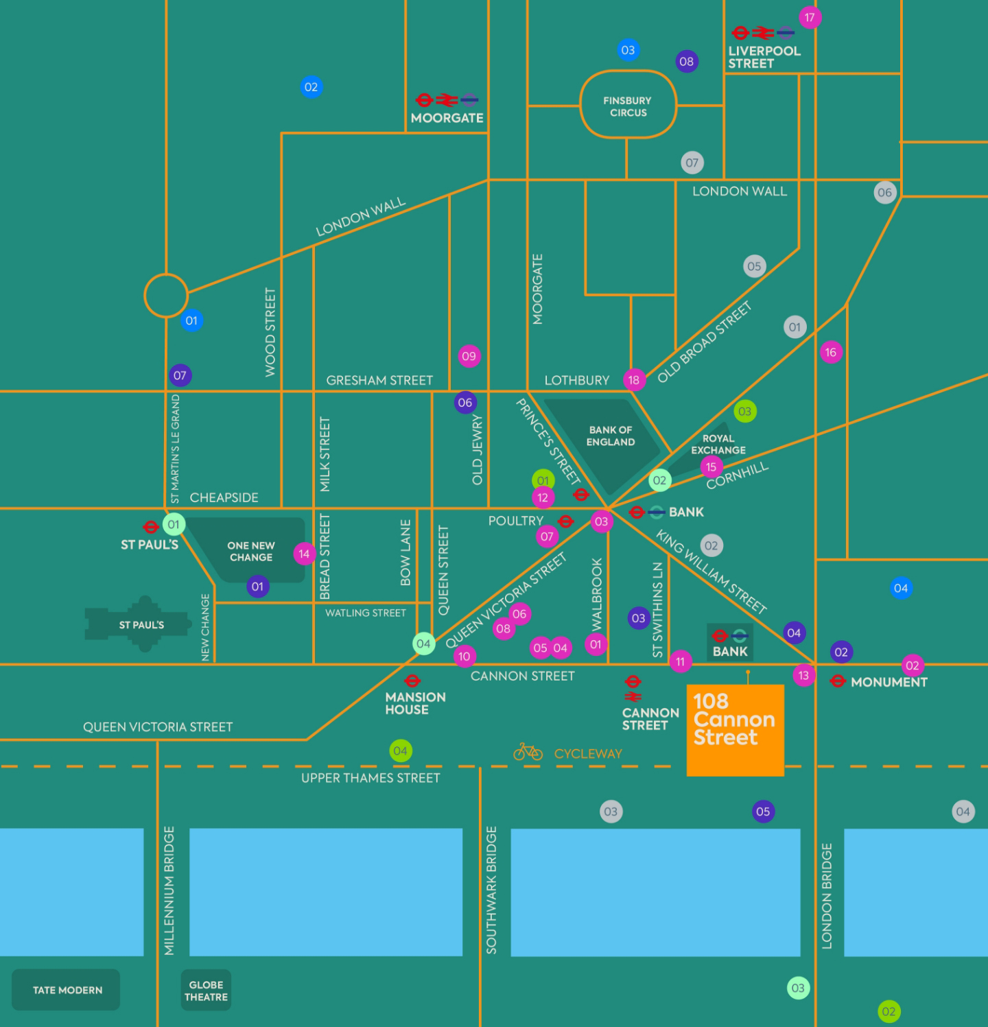 surroundng area map